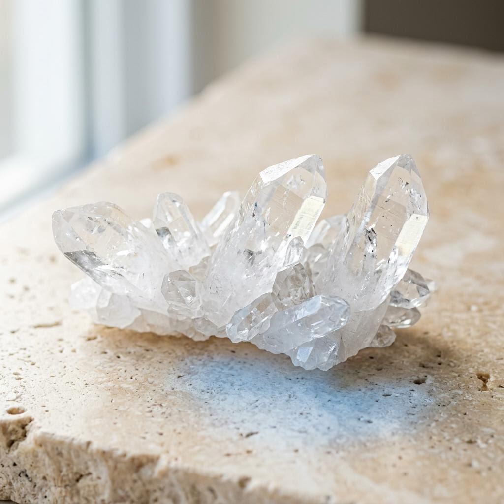 Clear Quartz gemstone specimen