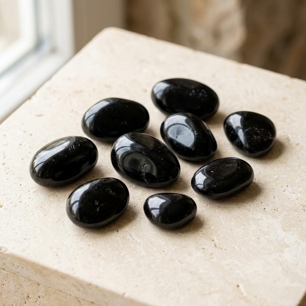 Obsidian gemstone specimen