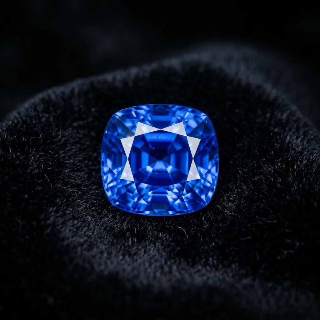 Sapphire gemstone specimen