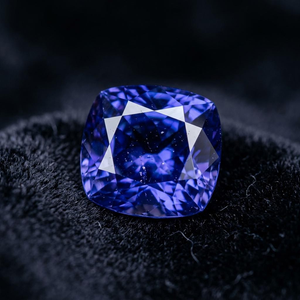 Tanzanite gemstone specimen